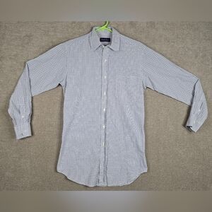 Ralph Lauren Purple Label Button Shirt Sz SMALL ASTON Tattersall MADE IN ITALY